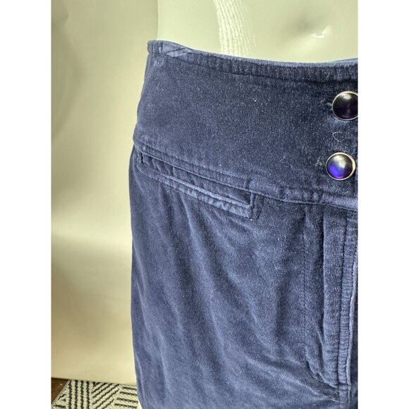 Express EXP Jeans Vintage Womens Cotton Velvet Skirt Navy Size 5/6 - Picture 12 of 15